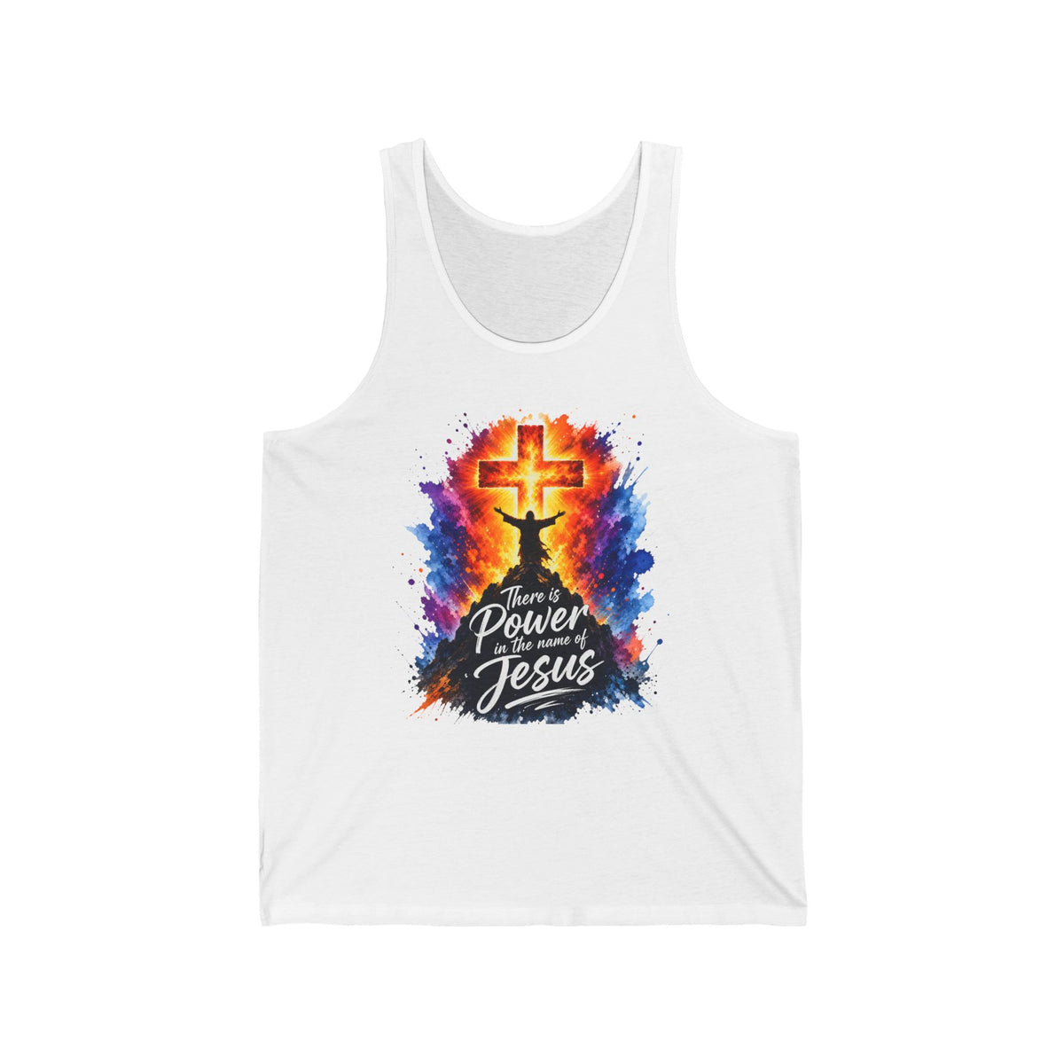 Philippians 2:9-10 There Is Power In The Name of Jesus Women's Tank Tops