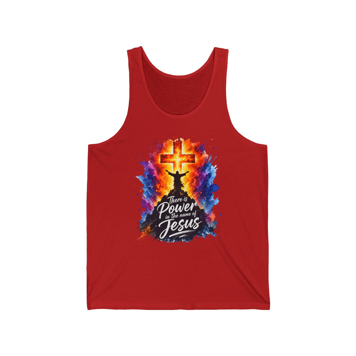 Philippians 2:9-10 There Is Power In The Name of Jesus Women's Tank Tops