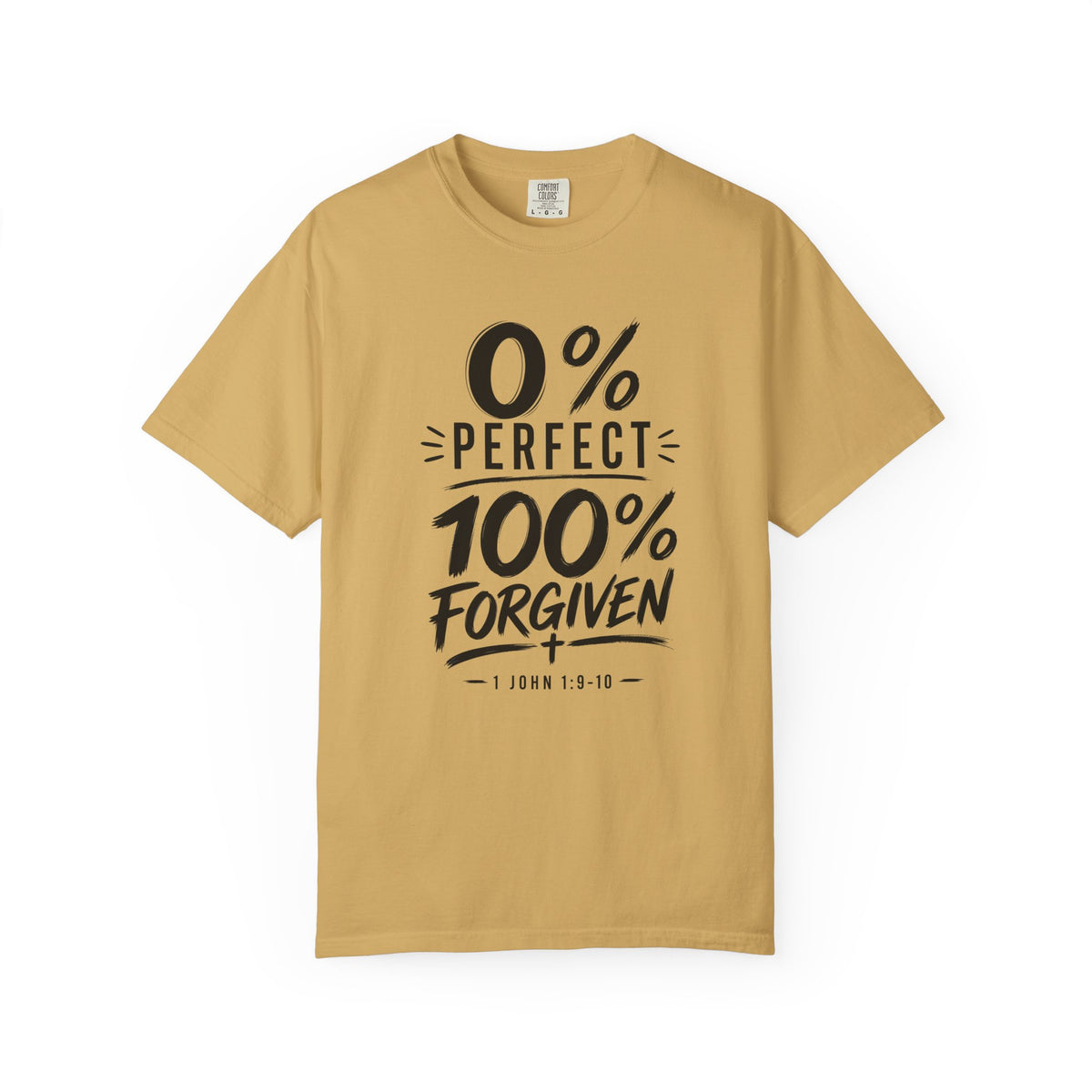 1 John 1:9–10 0% Perfect 100% Forgiven Men's T-Shirt