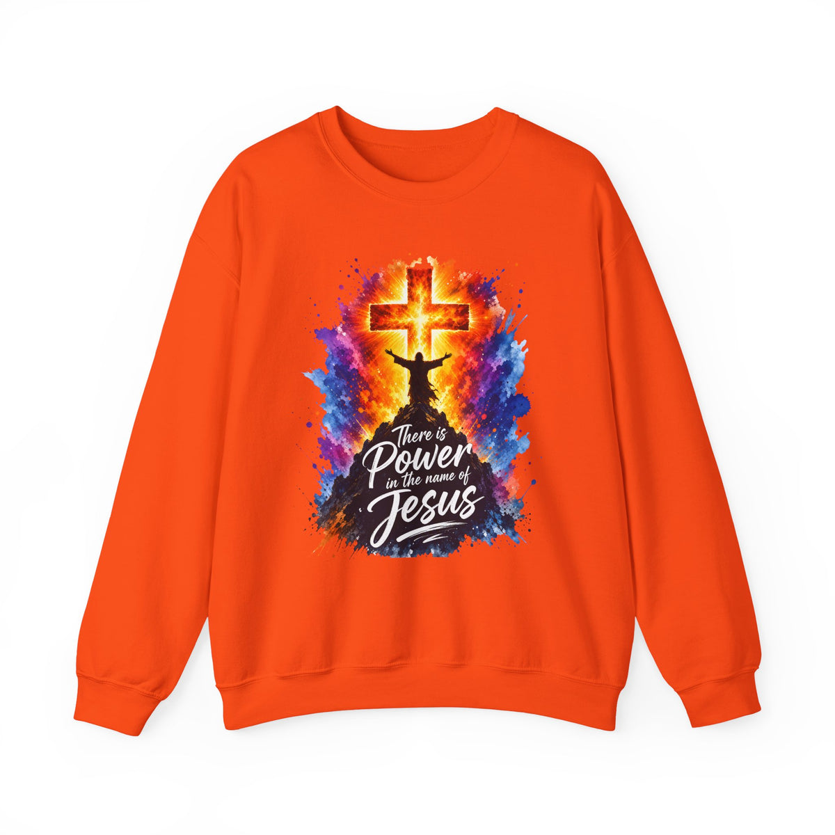 Philippians 2:9-10 There Is Power In The Name of Jesus Women's Sweatshirt