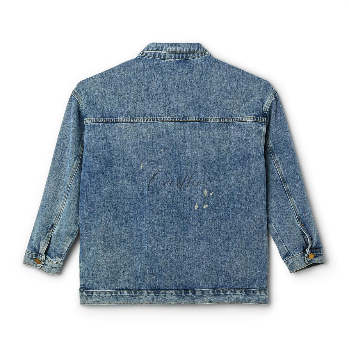 Romans 15:13 Overflow With Hope Women's Denim Jacket